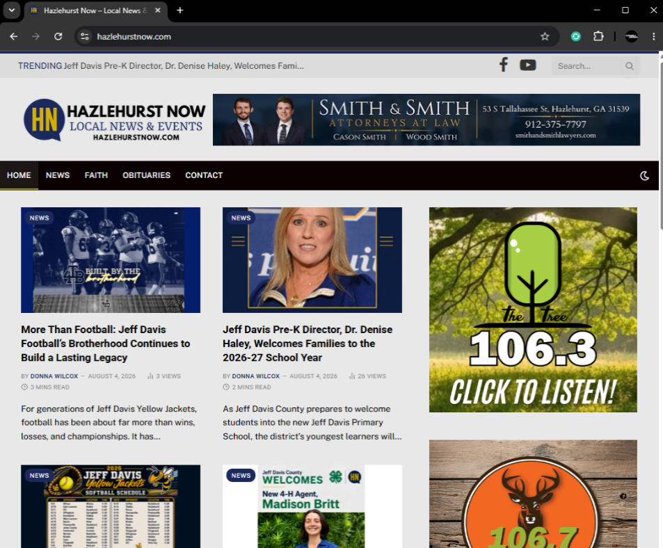 Hazlehurst Now Website